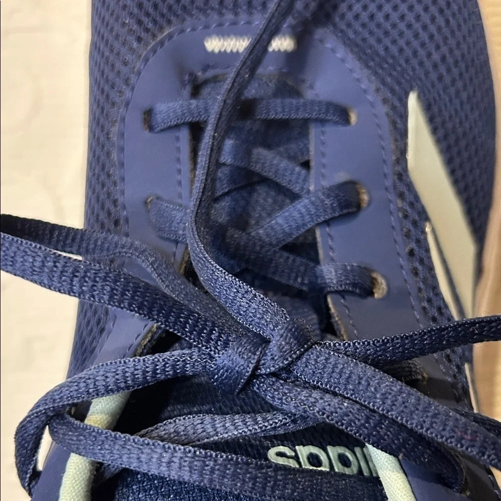 Adidas Cloud Foam Navy and Light Blue Sneakers. Women’s 8.5